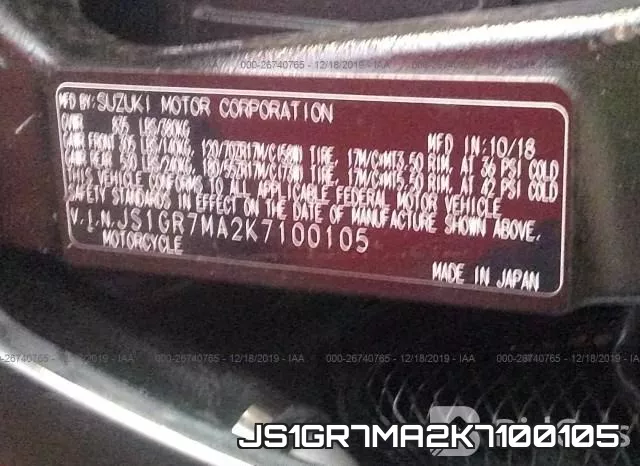JS1GR7MA2K7100105 фото 2