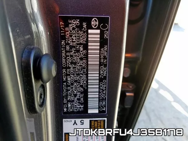JTDKBRFU4J3581178 фото 2