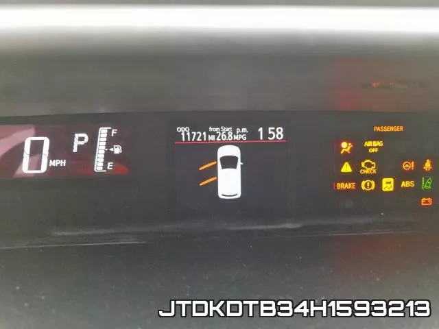 JTDKDTB34H1593213 фото 9