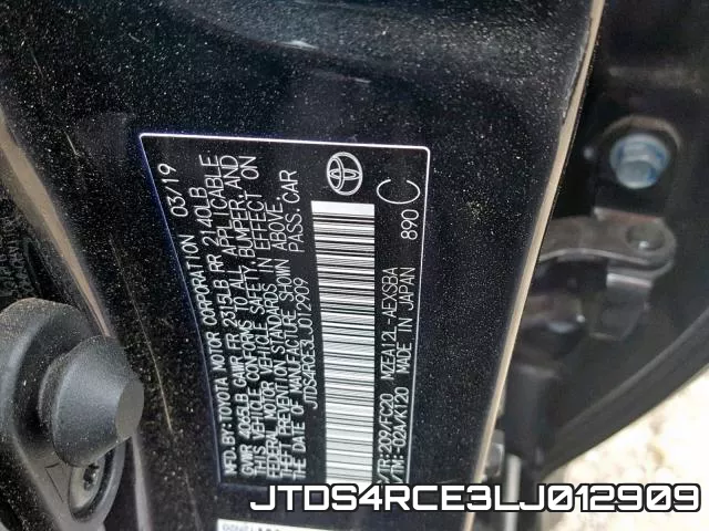 JTDS4RCE3LJ012909 фото 2