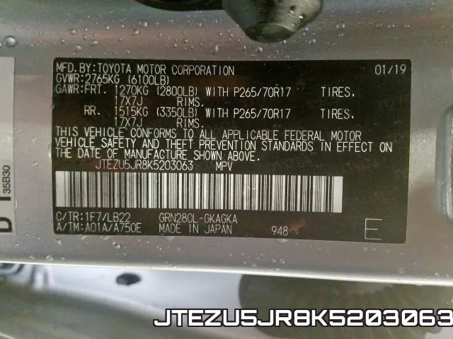 JTEZU5JR8K5203063 фото 2