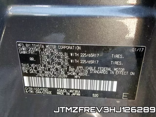JTMZFREV3HJ126289 фото 2