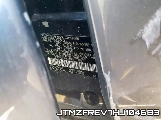 JTMZFREV7HJ104683 фото 2