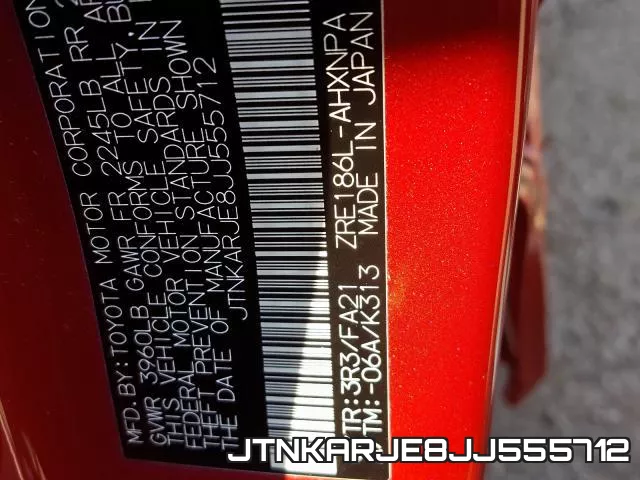 JTNKARJE8JJ555712 фото 2