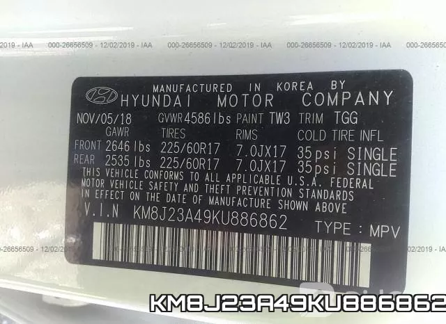 KM8J23A49KU886862 фото 10