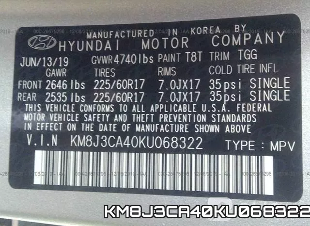 KM8J3CA40KU068322 фото 10