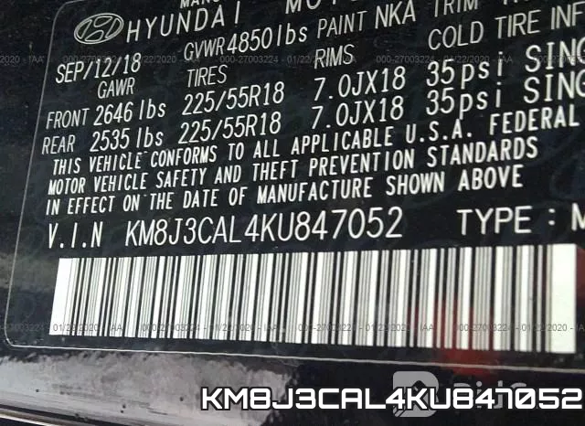 KM8J3CAL4KU847052 фото 10