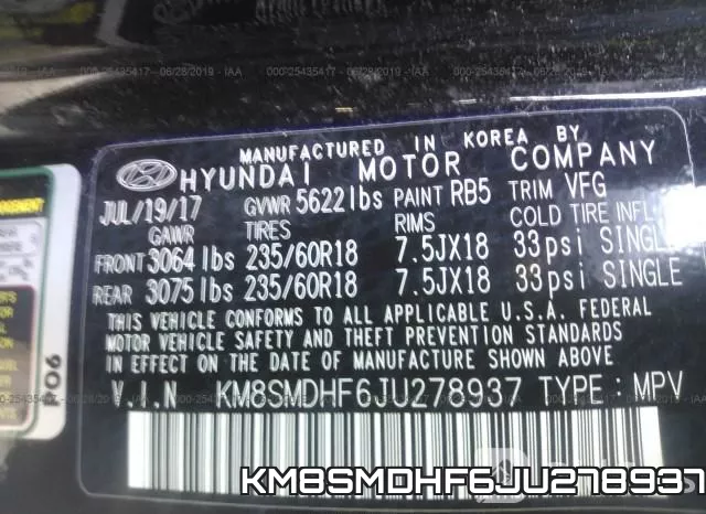 KM8SMDHF6JU278937 фото 10