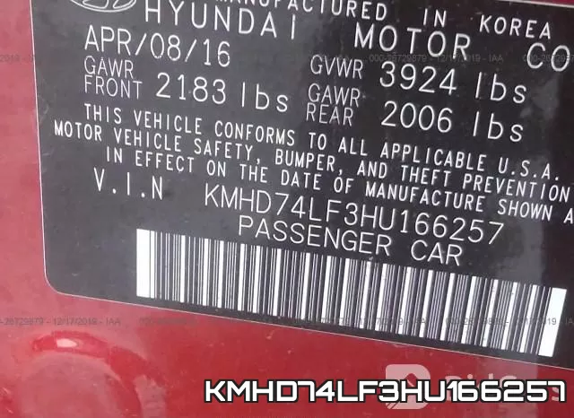 KMHD74LF3HU166257 фото 10