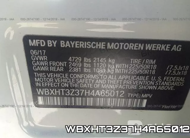 WBXHT3Z37H4A65012 фото 10