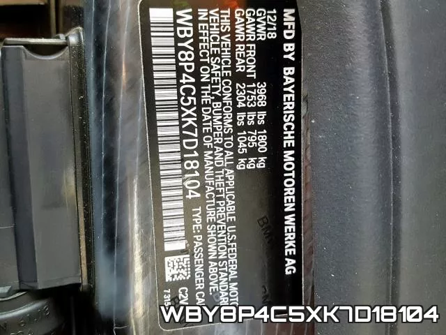 WBY8P4C5XK7D18104 фото 2