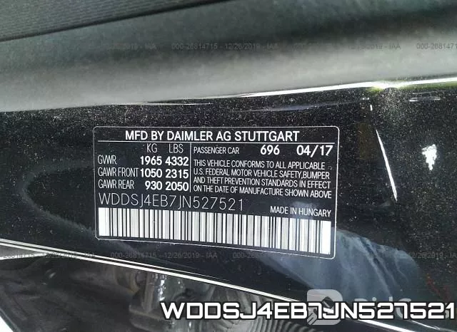 WDDSJ4EB7JN527521 фото 10