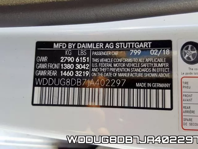 WDDUG8DB7JA402297 фото 2