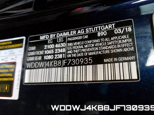 WDDWJ4KB8JF730935 фото 2