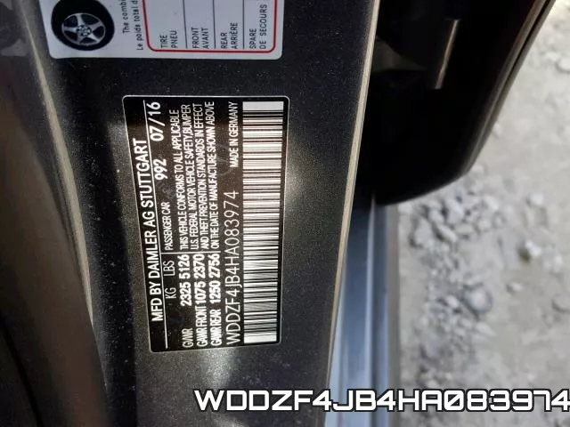 WDDZF4JB4HA083974 фото 2