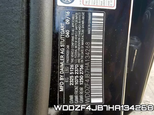 WDDZF4JB7HA134268 фото 2