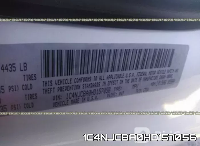 1C4NJCBA0HD157056 фото 10