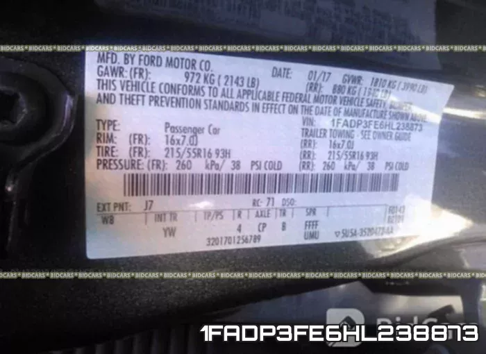1FADP3FE6HL238873 фото 10