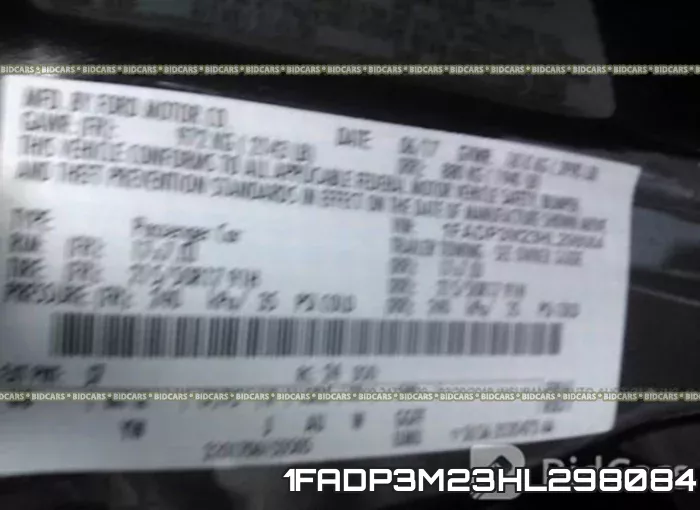 1FADP3M23HL298084 фото 10