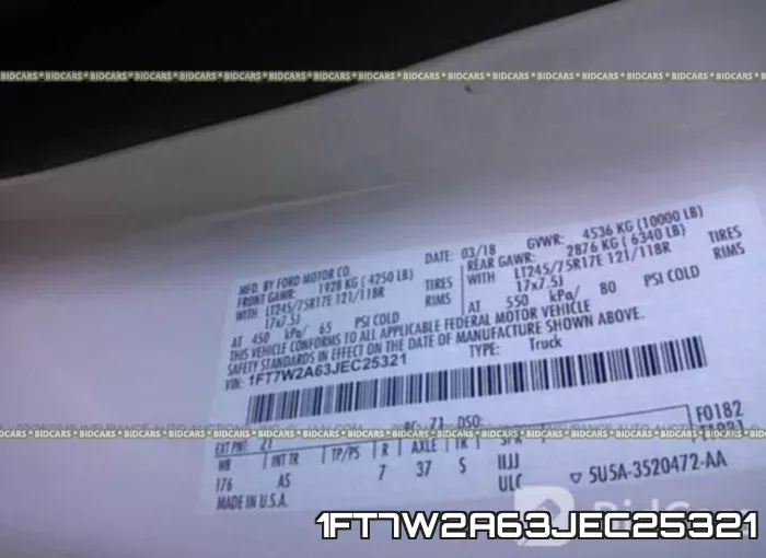 1FT7W2A63JEC25321 фото 10