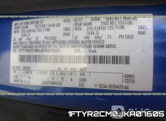1FTYR2CM0JKA07605 фото 10