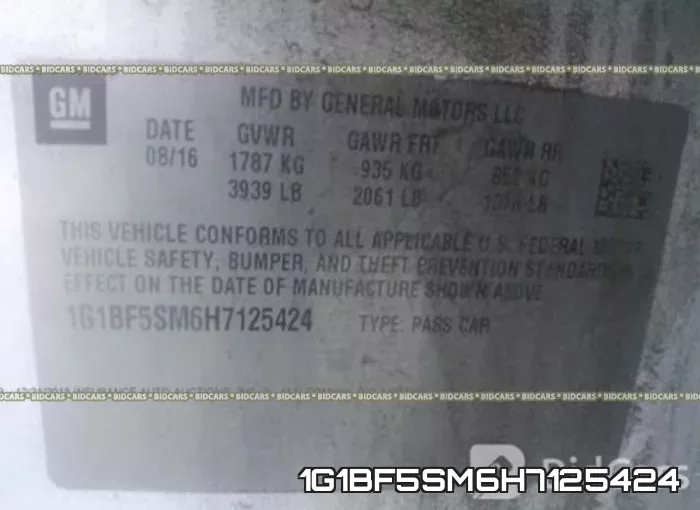 1G1BF5SM6H7125424 фото 10
