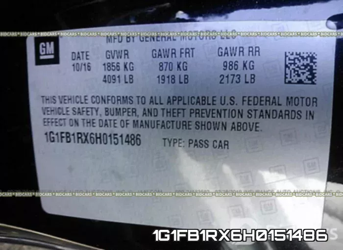 1G1FB1RX6H0151486 фото 10