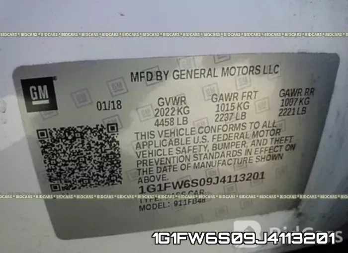 1G1FW6S09J4113201 фото 10