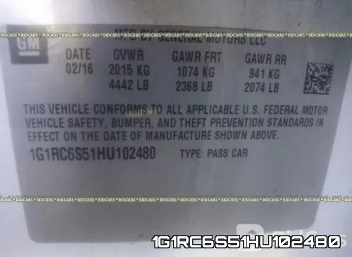 1G1RC6S51HU102480 фото 10