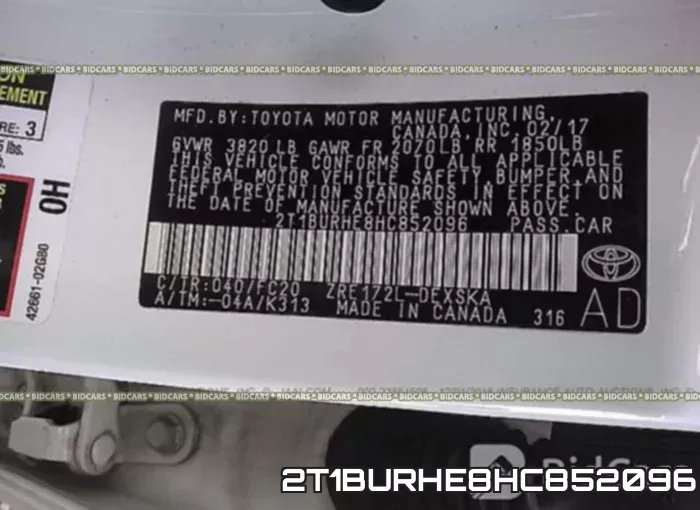 2T1BURHE8HC852096 фото 10