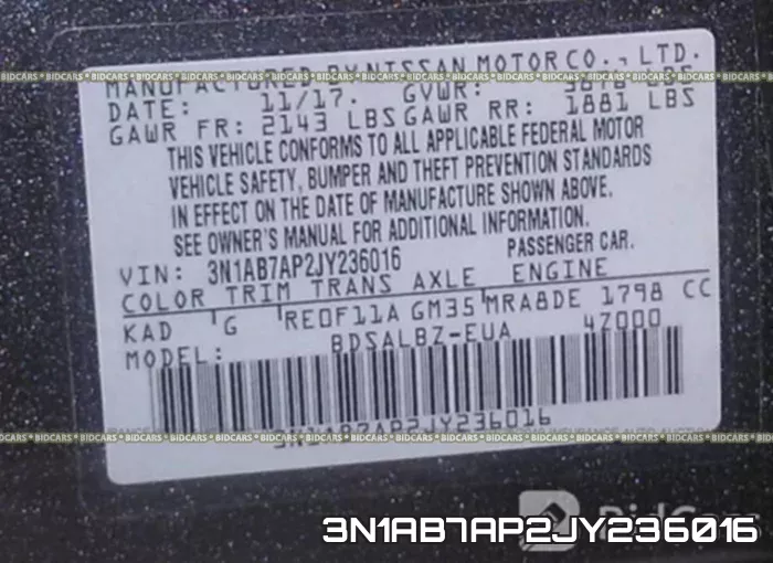 3N1AB7AP2JY236016 фото 10