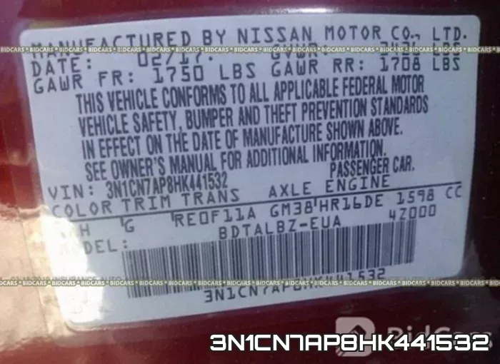 3N1CN7AP8HK441532 фото 10