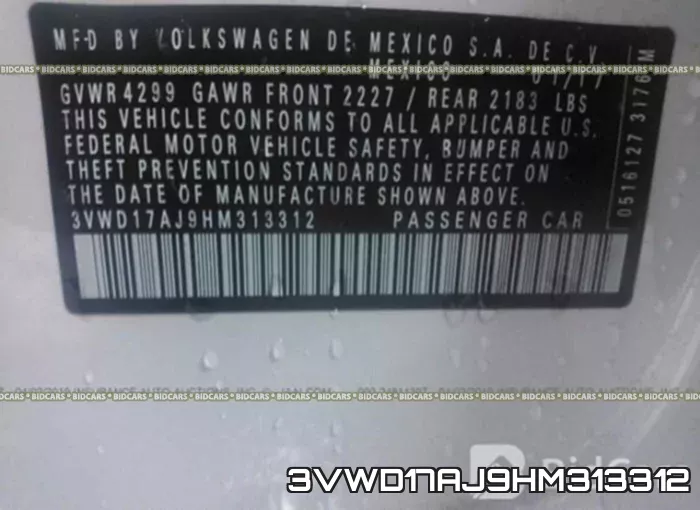 3VWD17AJ9HM313312 фото 9