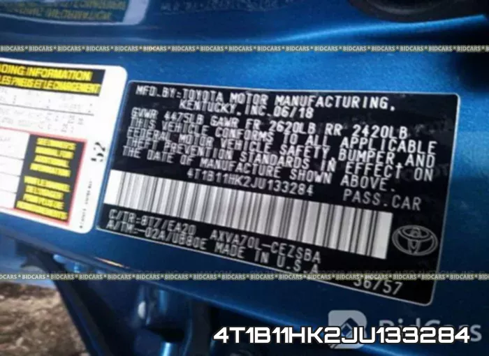 4T1B11HK2JU133284 фото 10