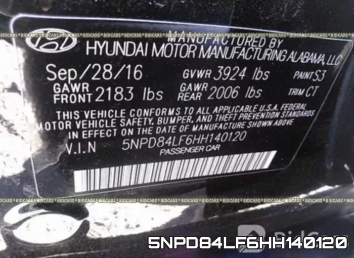 5NPD84LF6HH140120 фото 10