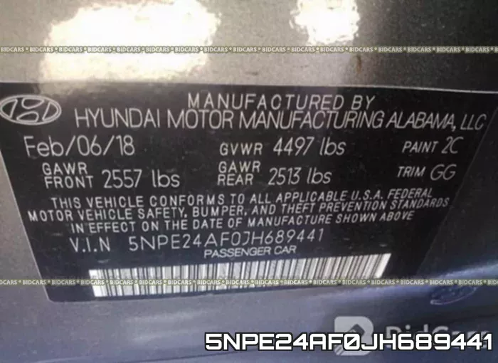 5NPE24AF0JH689441 фото 10