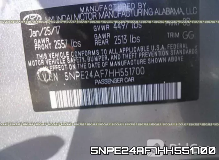 5NPE24AF7HH551700 фото 10