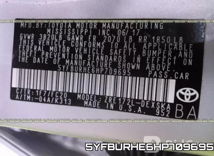 5YFBURHE6HP709695 фото 10
