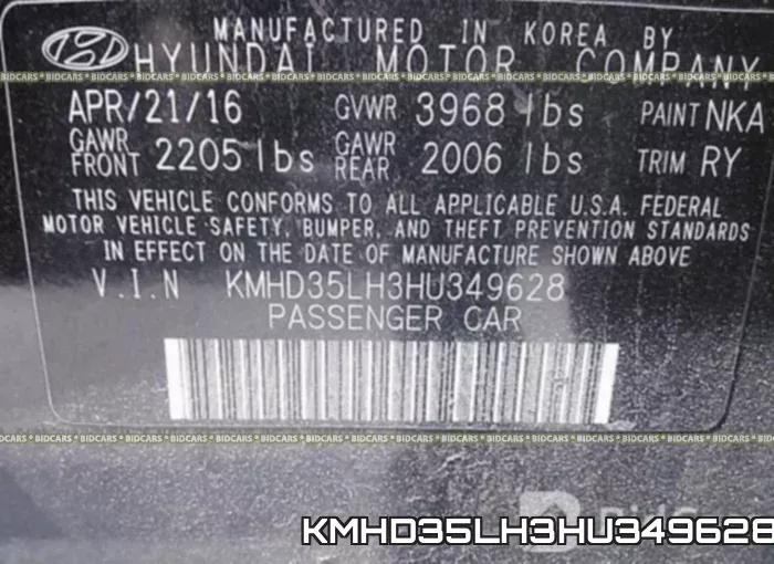 KMHD35LH3HU349628 фото 9