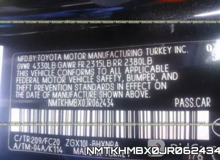 NMTKHMBX0JR062434 фото 10