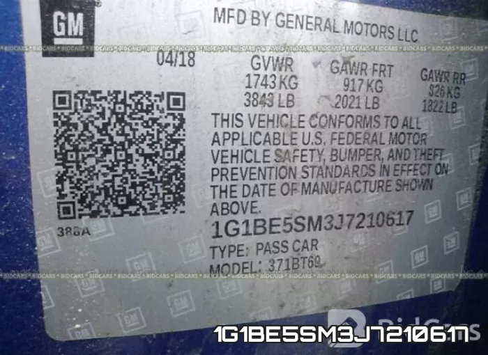 1G1BE5SM3J7210617 фото 10