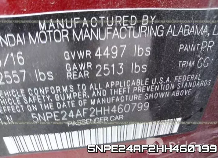 5NPE24AF2HH460799 фото 10