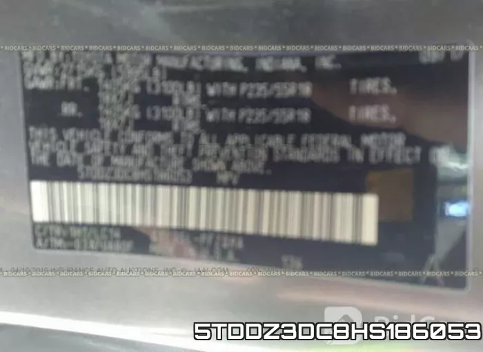 5TDDZ3DC8HS186053 фото 10