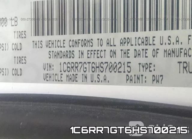 1C6RR7GT6HS700215 фото 10