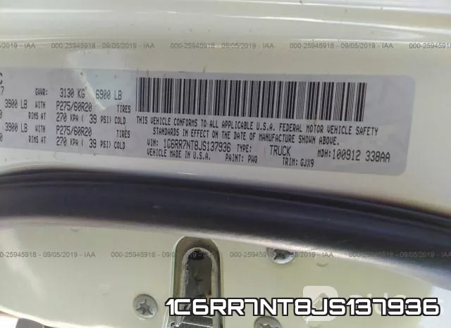 1C6RR7NT8JS137936 фото 10