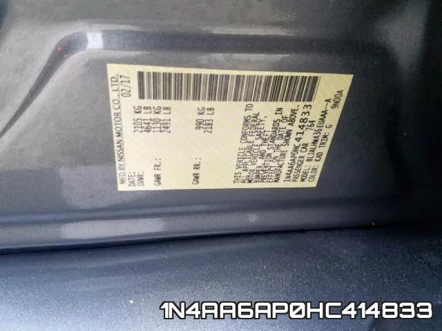 1N4AA6AP0HC414833 фото 2