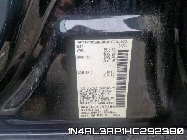 1N4AL3AP1HC292380 фото 2