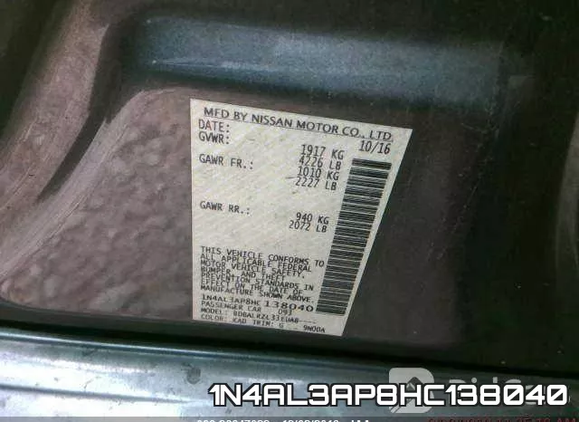 1N4AL3AP8HC138040 фото 10