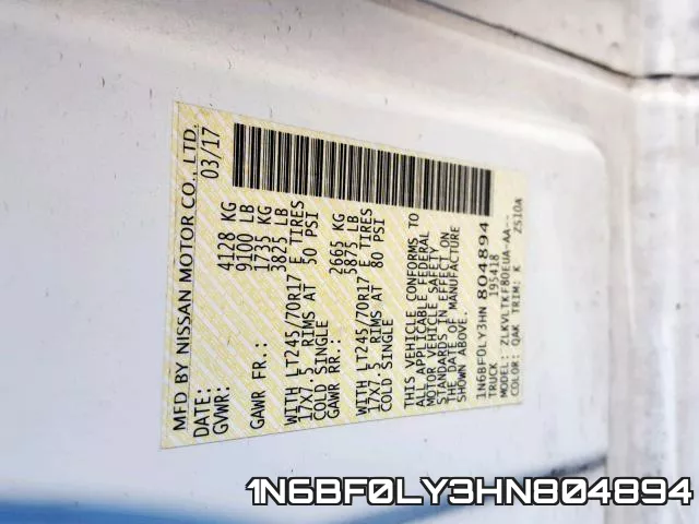1N6BF0LY3HN804894 фото 2