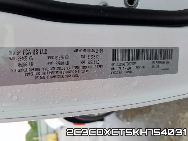 2C3CDXCT5KH754031 фото 2